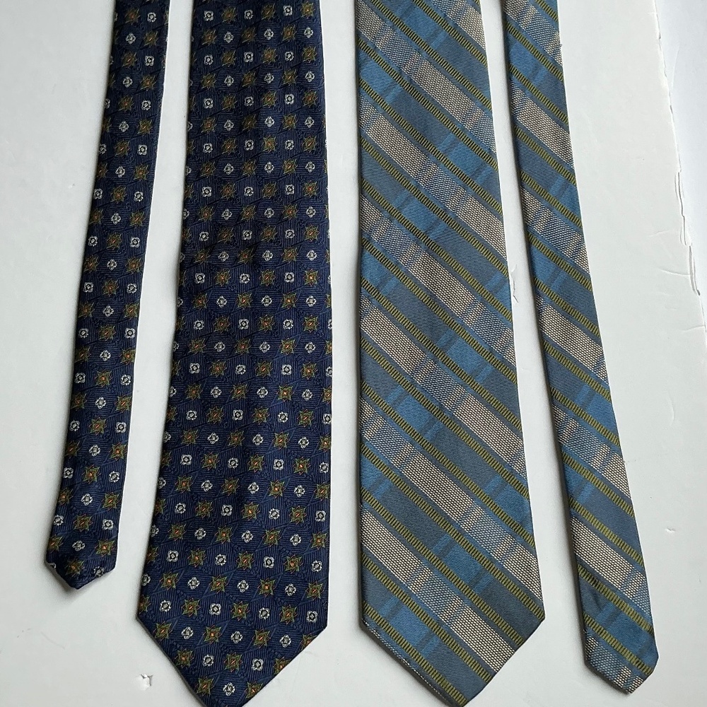 2 Hickey Freeman classy all silk ties made in England 🏴